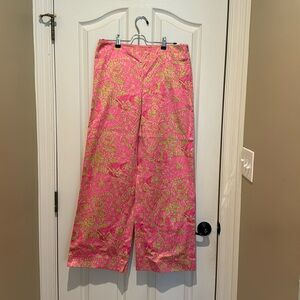Lily Pulitzer Size 8 Wide Leg Pants